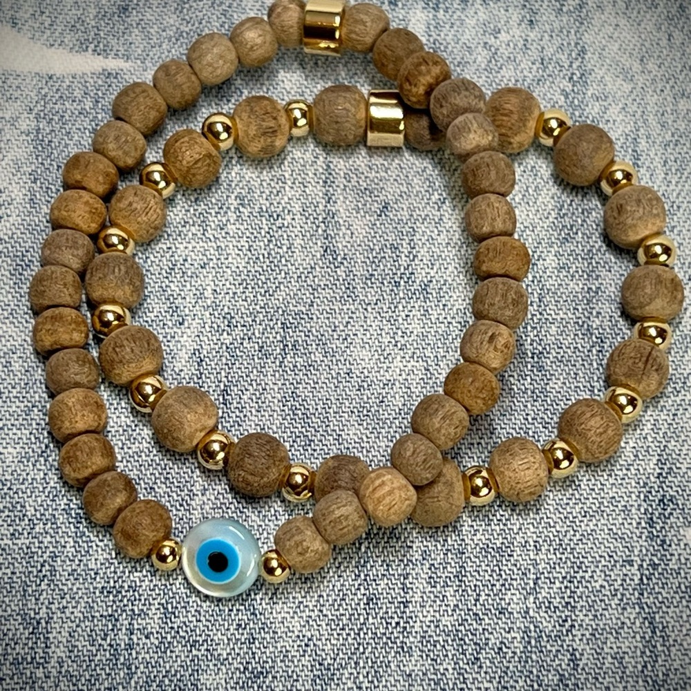 Wood Beaded Bracelet